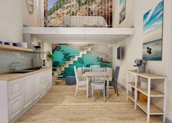 Studio d'interni di interni di appartamenti al mare